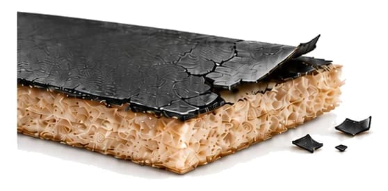 Portefeuille bon marché: La couche intérieure de la peau, recouverte de peinture. La peinture part, et il s'écaille.