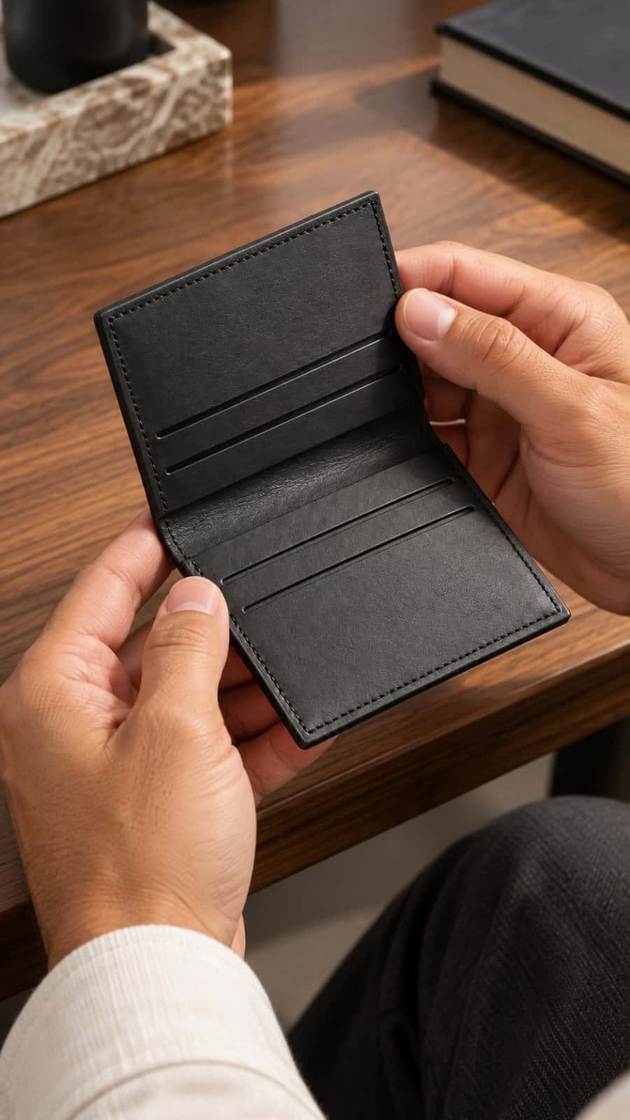 Portefeuille JILD en cuir pleine fleur 10